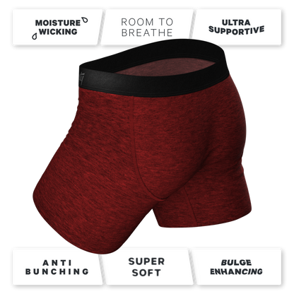 The Romeo | Red Heather Ball Hammock® Pouch Underwear With Fly