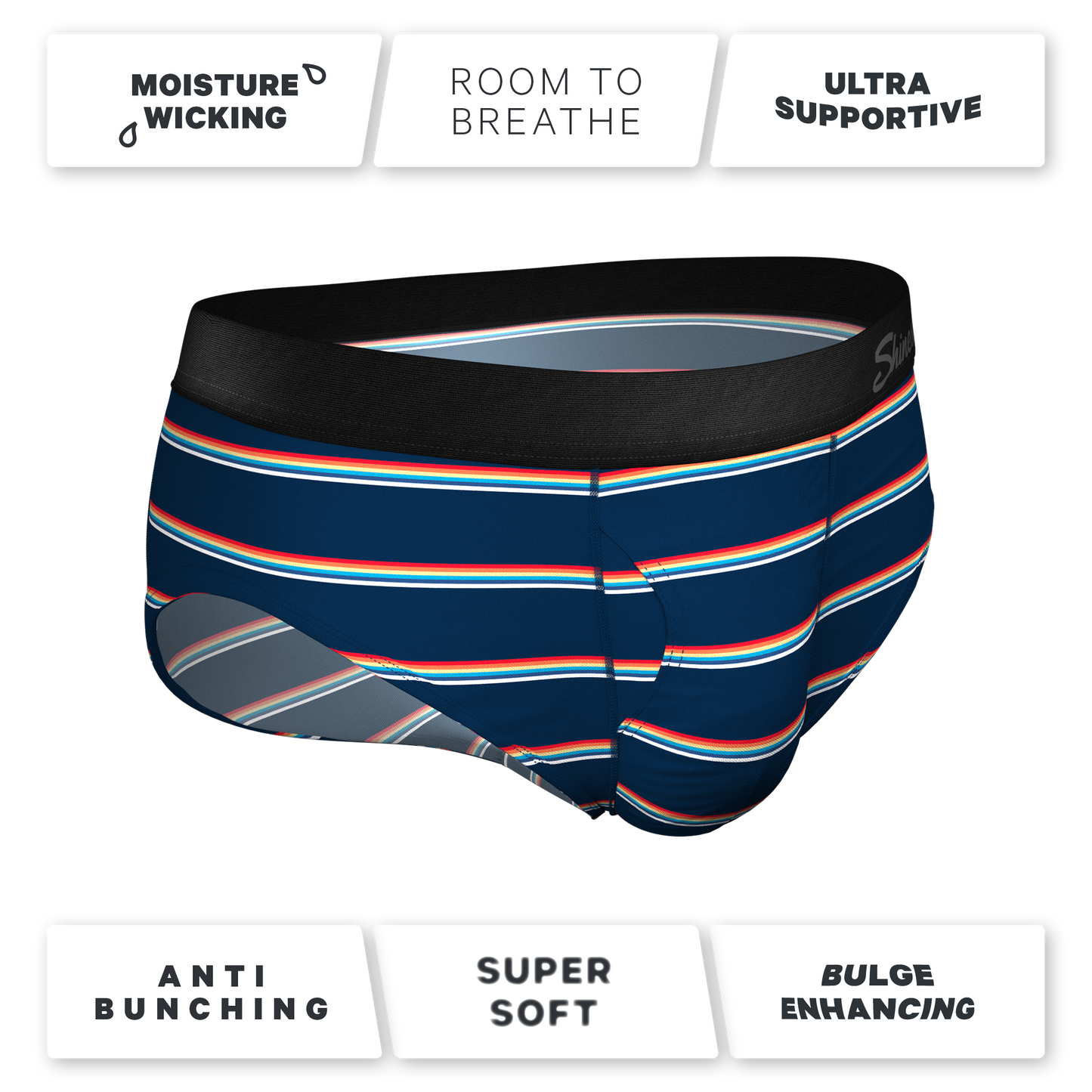 The Routine | Navy Stripe Ball Hammock® Pouch Underwear Briefs