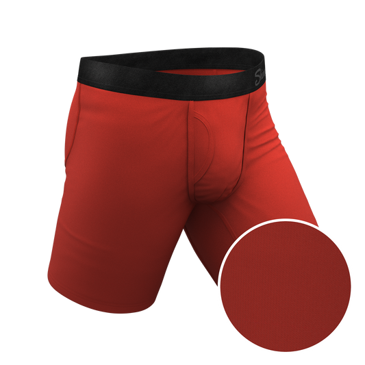 The Rust Fund | Rusty Red Long Leg Ball Hammock® Pouch Underwear With Fly