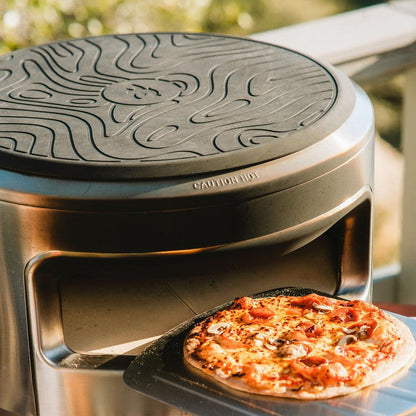 Solo Stove Pi Prime Gas Pizza Oven Outdoor | Portable, Stainless Steel Powerful Demi-Dome Heating, Cordierite Pizza Stone, Panoramic Opening, Perfect for Authentic Stone Baked Pizzas | Pizza Cooking Accessories