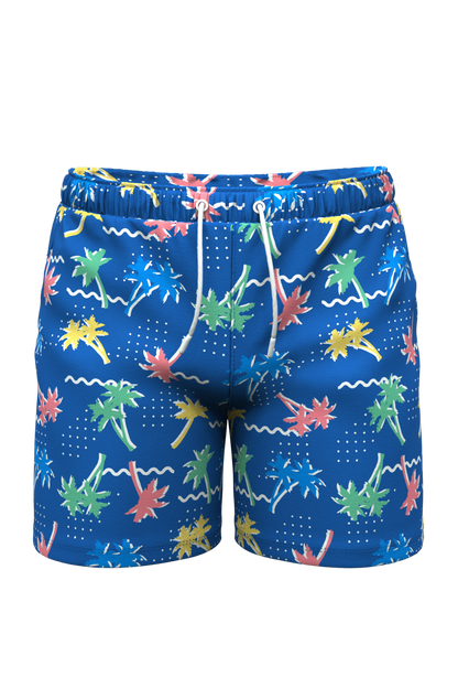 The SPF 69 | Retro Tropical Ball Hammock® Pouch 8" Swim Trunks