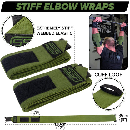 Stiff Elbow Wraps 120 CM (Pair)