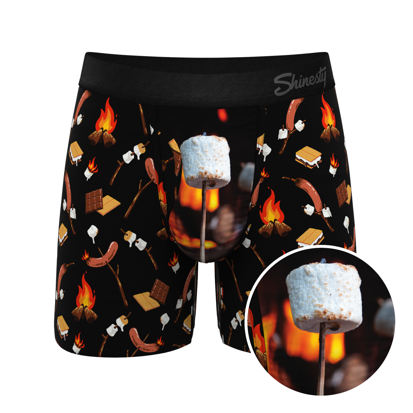 The S'more The Merrier | Campfire Ball Hammock® Pouch Underwear With Fly