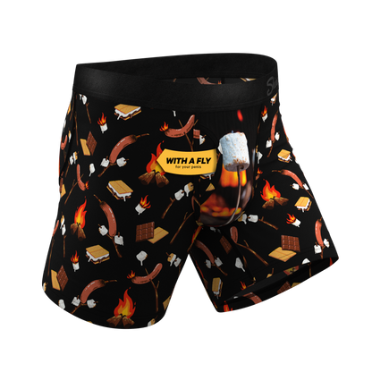 The S'more The Merrier | Campfire Ball Hammock® Pouch Underwear With Fly