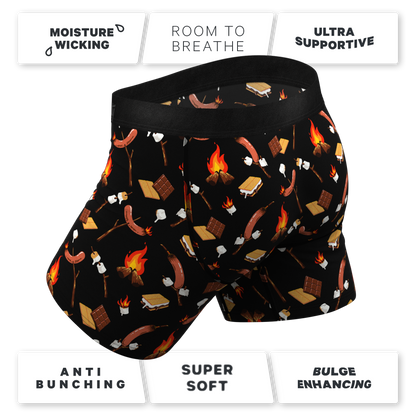 The S'more The Merrier | Campfire Ball Hammock® Pouch Underwear With Fly