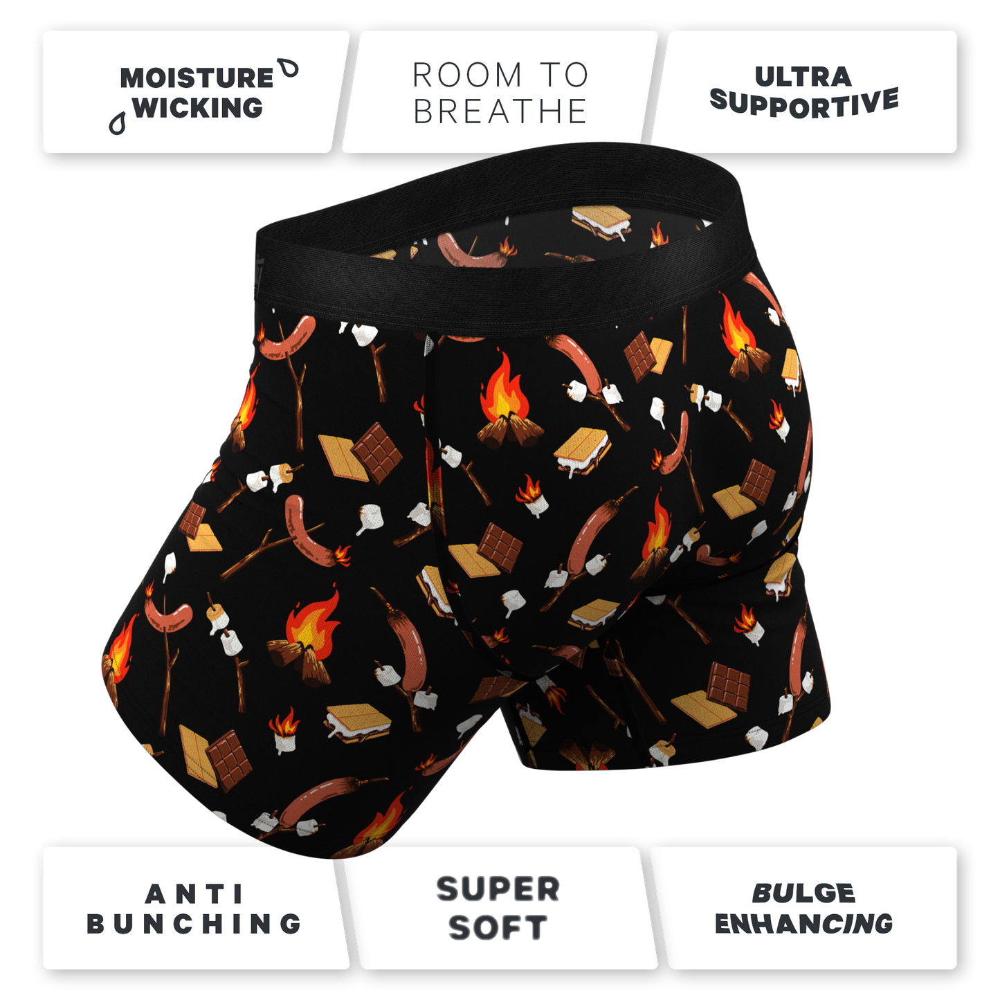 The S'more The Merrier | Campfire Ball Hammock® Pouch Underwear