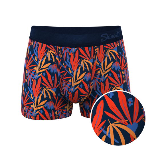 The San Diego Sunrise | Tropical Foliage Ball Hammock® Pouch Trunks Underwear