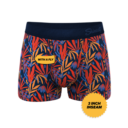 The San Diego Sunrise | Tropical Foliage Ball Hammock® Pouch Trunks Underwear