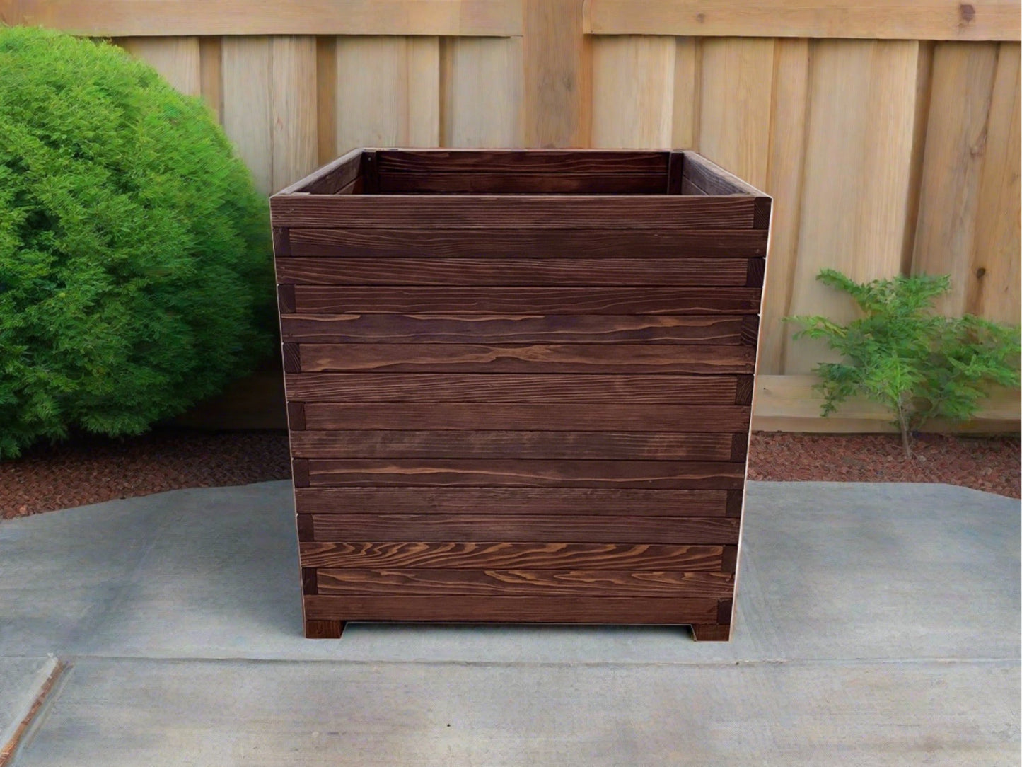 Santa Fe Redwood Planter