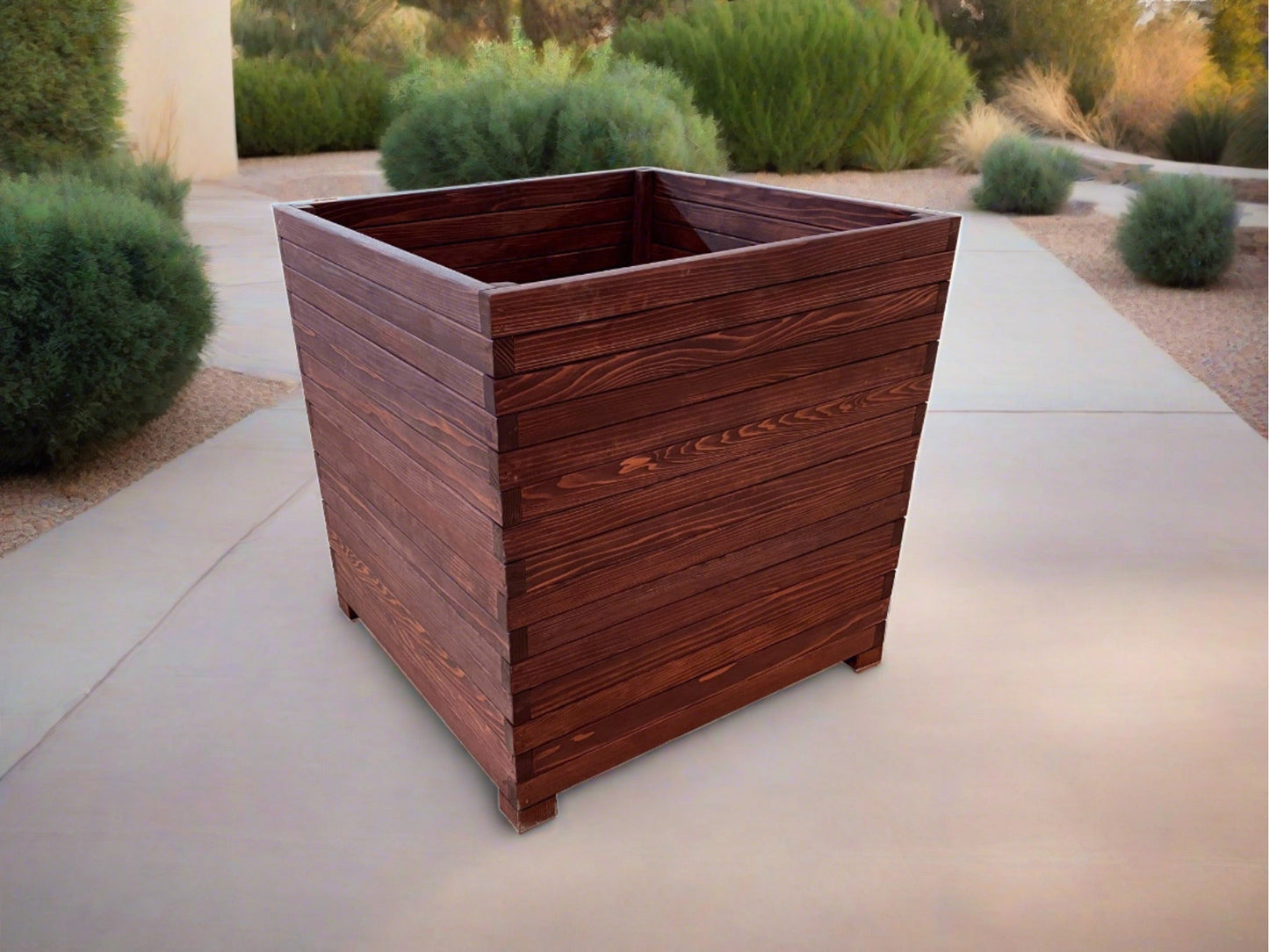 Santa Fe Redwood Planter