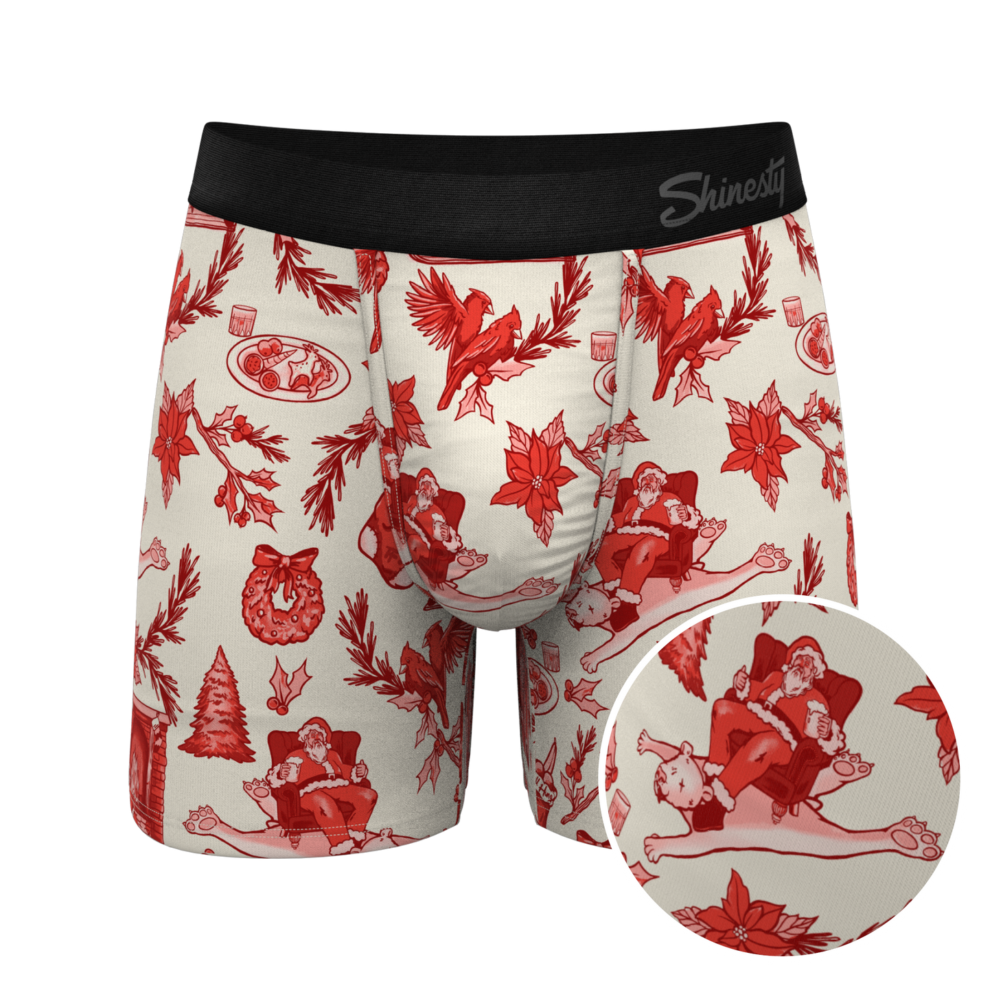 The Santa Slays | Christmas Toile Ball Hammock® Pouch Underwear