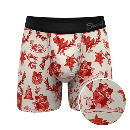 The Santa Slays | Christmas Toile Ball Hammock® Pouch Underwear