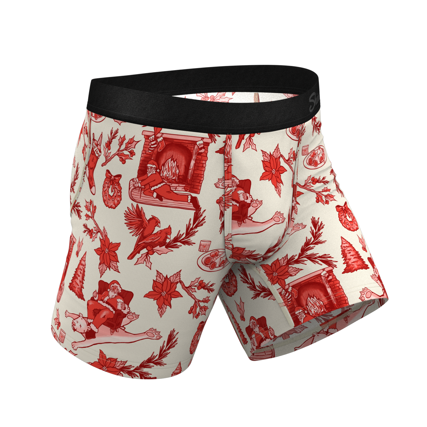 The Santa Slays | Christmas Toile Ball Hammock® Pouch Underwear