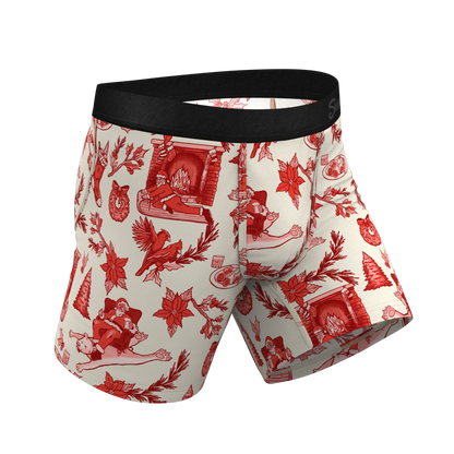 The Santa Slays | Christmas Toile Ball Hammock® Pouch Underwear