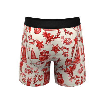 The Santa Slays | Christmas Toile Ball Hammock® Pouch Underwear