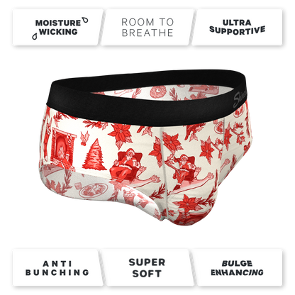 The Santa Slays | Christmas Toile Ball Hammock® Pouch Underwear Briefs