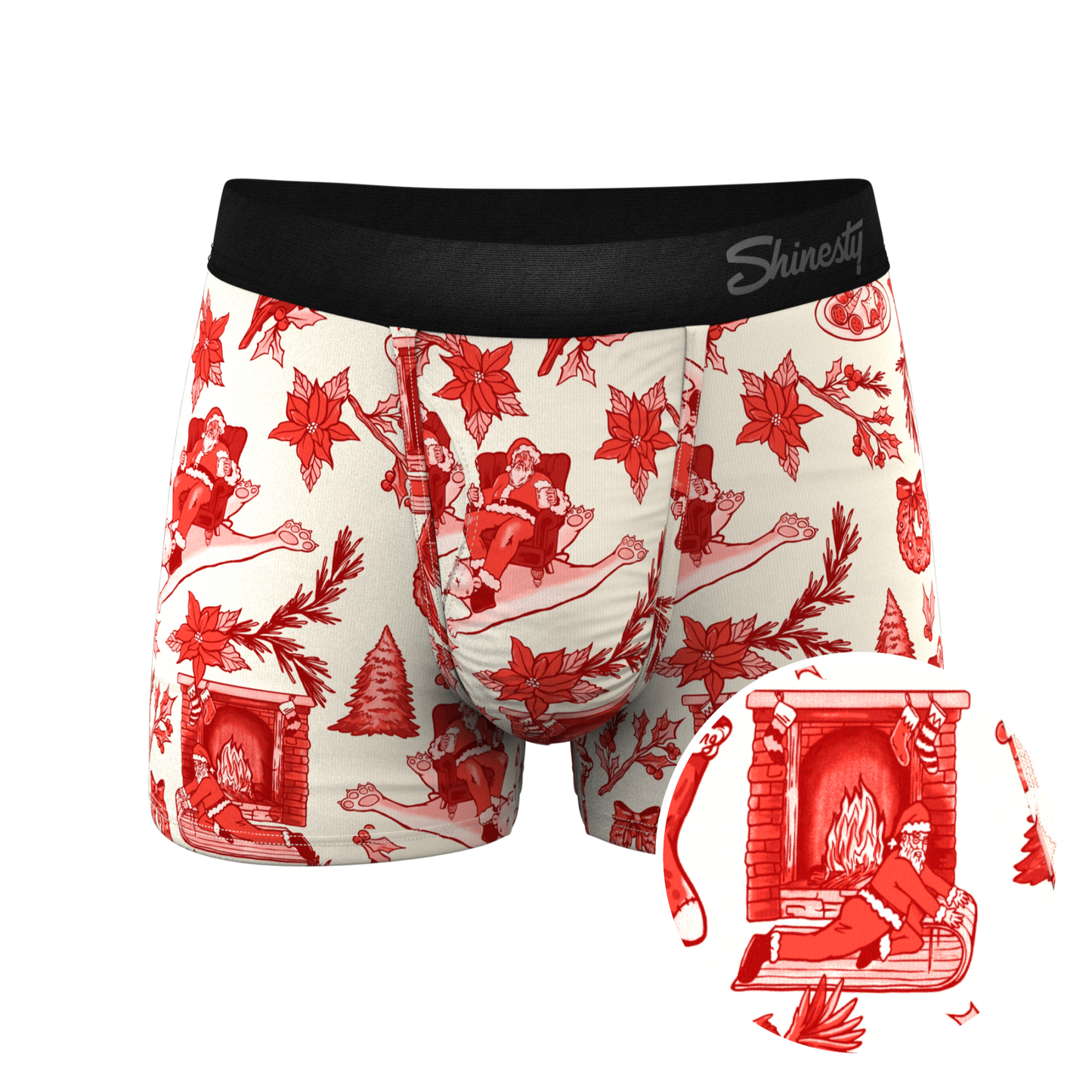 The Santa Slays | Christmas Toile Ball Hammock® Pouch Trunks Underwear