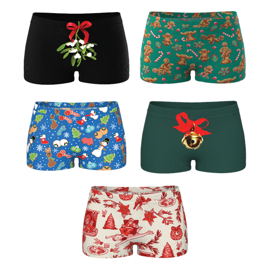 The Santa's Sack | Boyshort Underwear 5 Pack