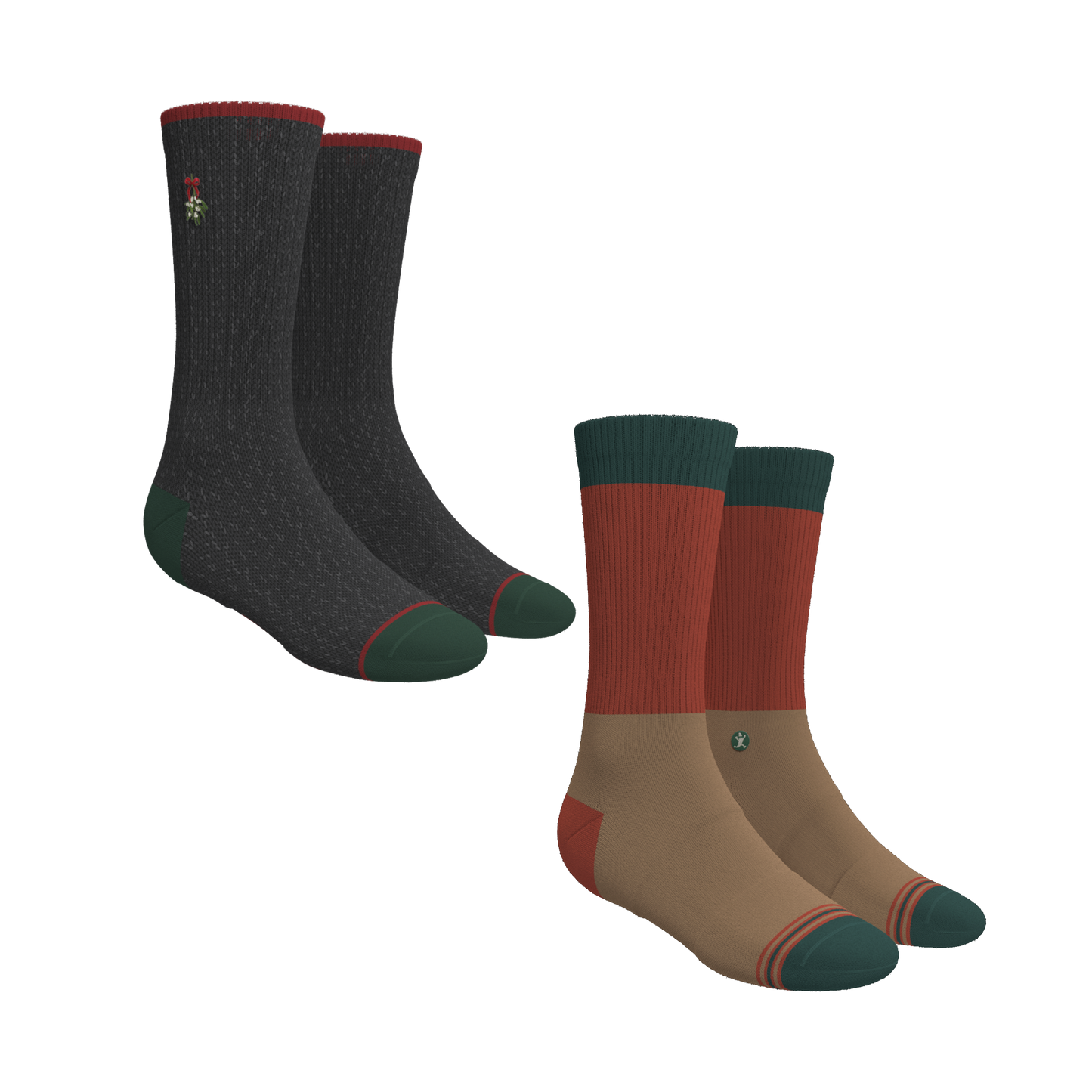 Santa's Bundle | Heel Hammock™ Crew Socks 6 Pack