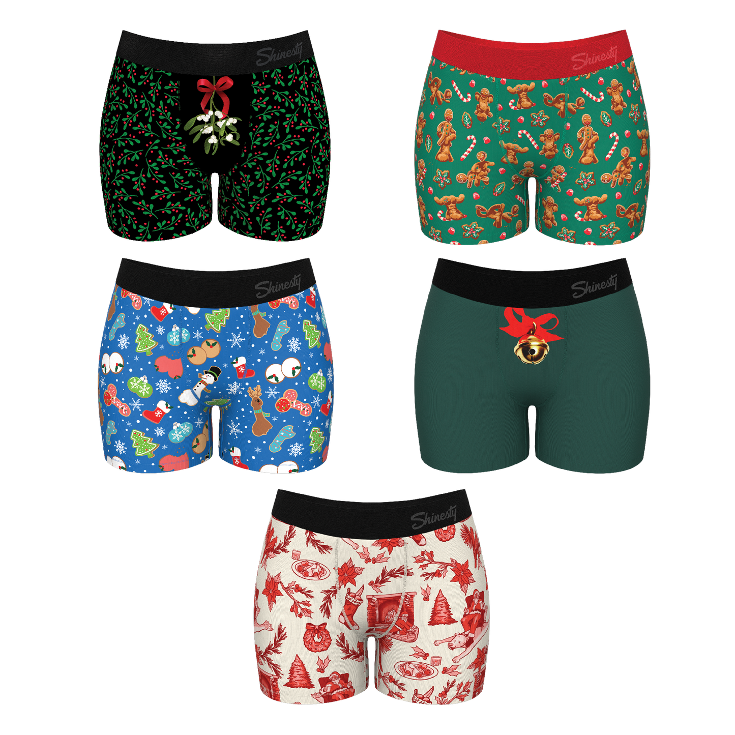 The Santa's Sack | Women’s Boxers 5 Pack