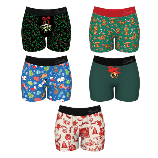 The Santa's Sack | Women’s Boxers 5 Pack