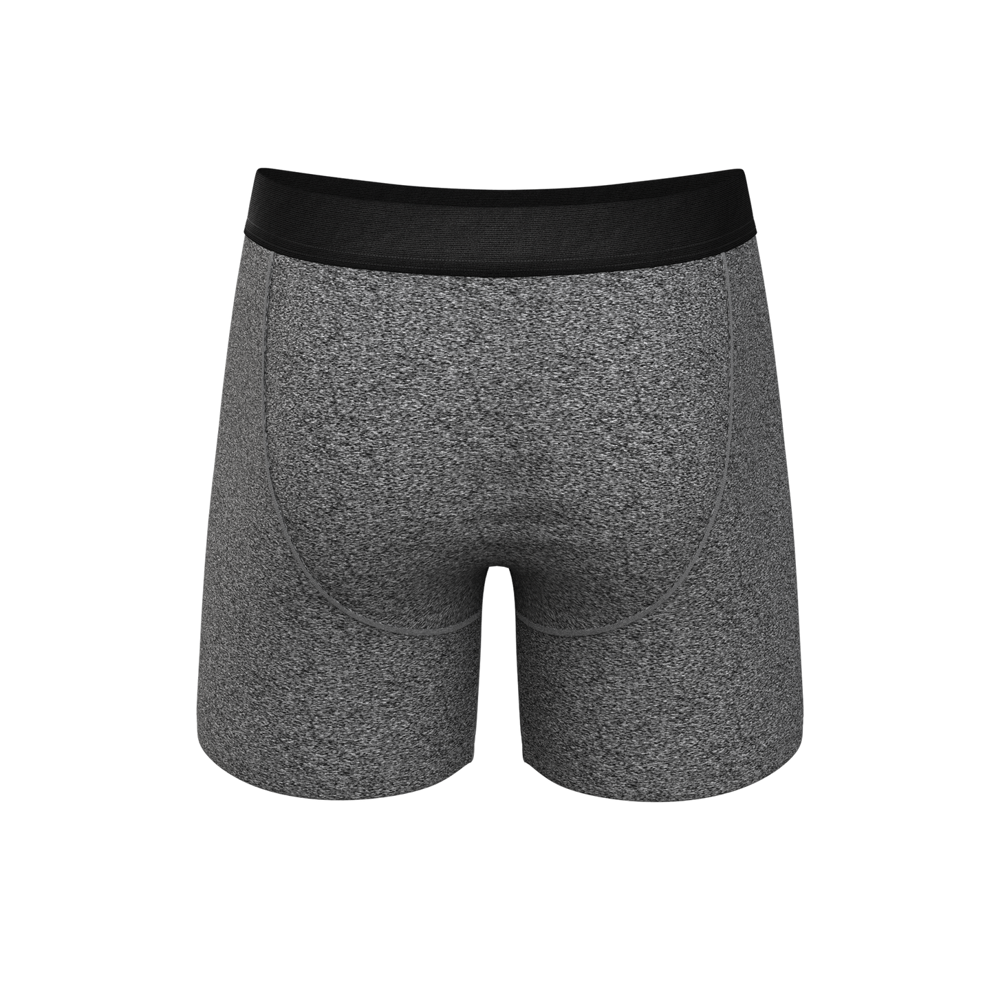 The Seattle Skyline | Black Marble Heather Ball Hammock® Pouch Underwear