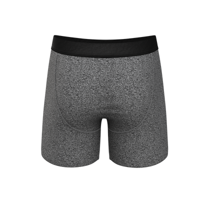 The Seattle Skyline | Black Marble Heather Ball Hammock® Pouch Underwear