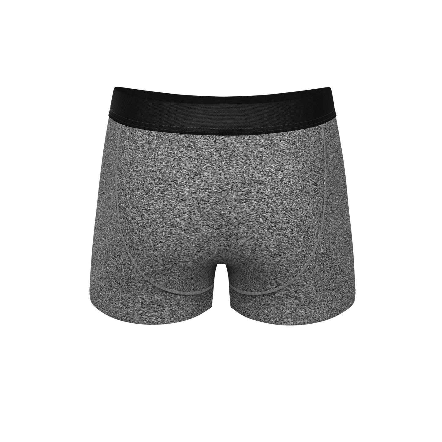 The Seattle Skyline | Black Marble Heather Ball Hammock® Pouch Trunk Underwear