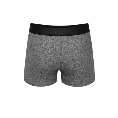 The Seattle Skyline | Black Marble Heather Ball Hammock® Pouch Trunk Underwear