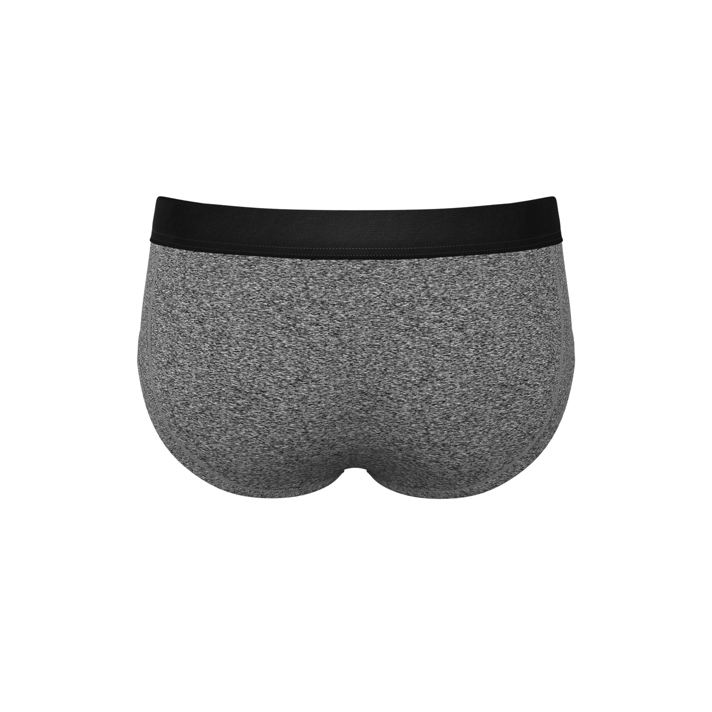 The Seattle Skyline | Black Marble Heather Ball Hammock® Pouch Underwear Briefs