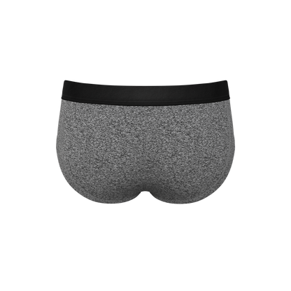 The Seattle Skyline | Black Marble Heather Ball Hammock® Pouch Underwear Briefs