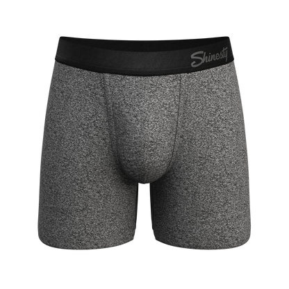 The Seattle Skyline | Black Marble Heather Ball Hammock® Pouch Underwear