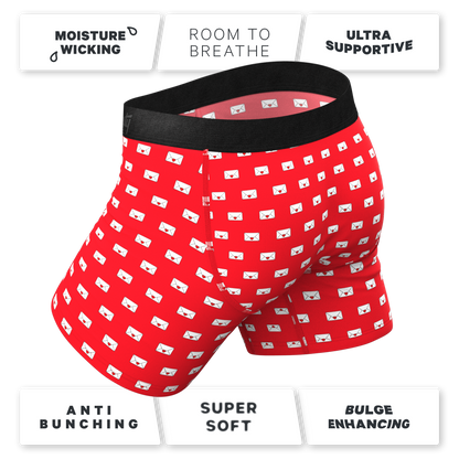 The Secret Admirer | Valentines Letters Ball Hammock® Pouch Underwear With Fly