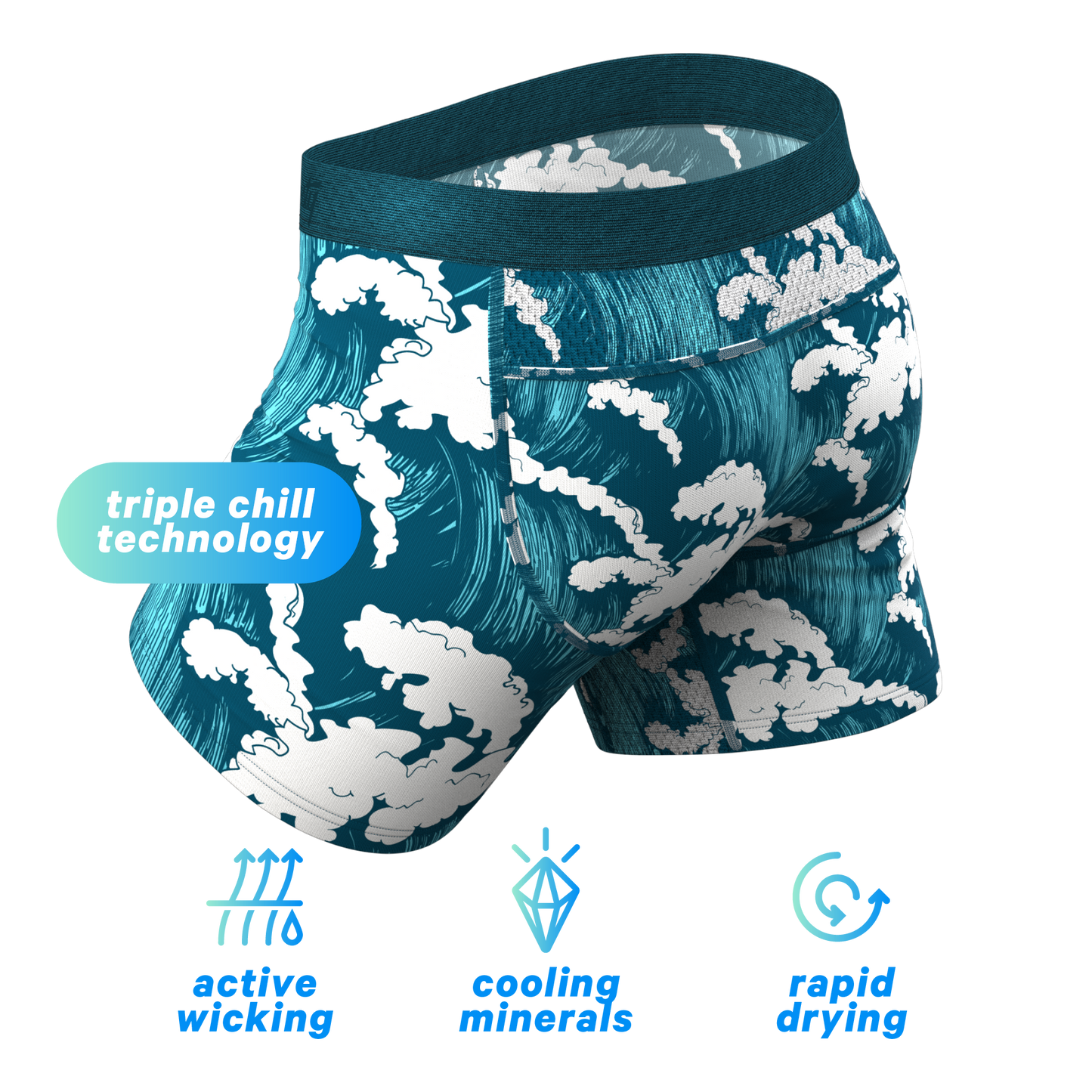 The Seven Seas | Tidal Wave paradICE™ Cooling Ball Hammock® Underwear