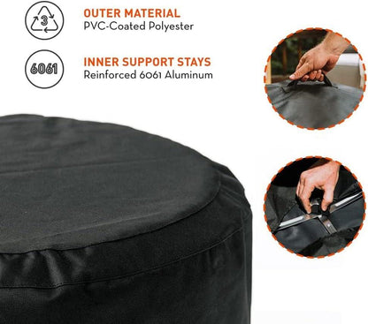 Solo Stove Shelter Protective Fire Pit Cover for Round Fire Pits Waterproof Cover Great Fire Pit Accessories for Camping and Outdoors