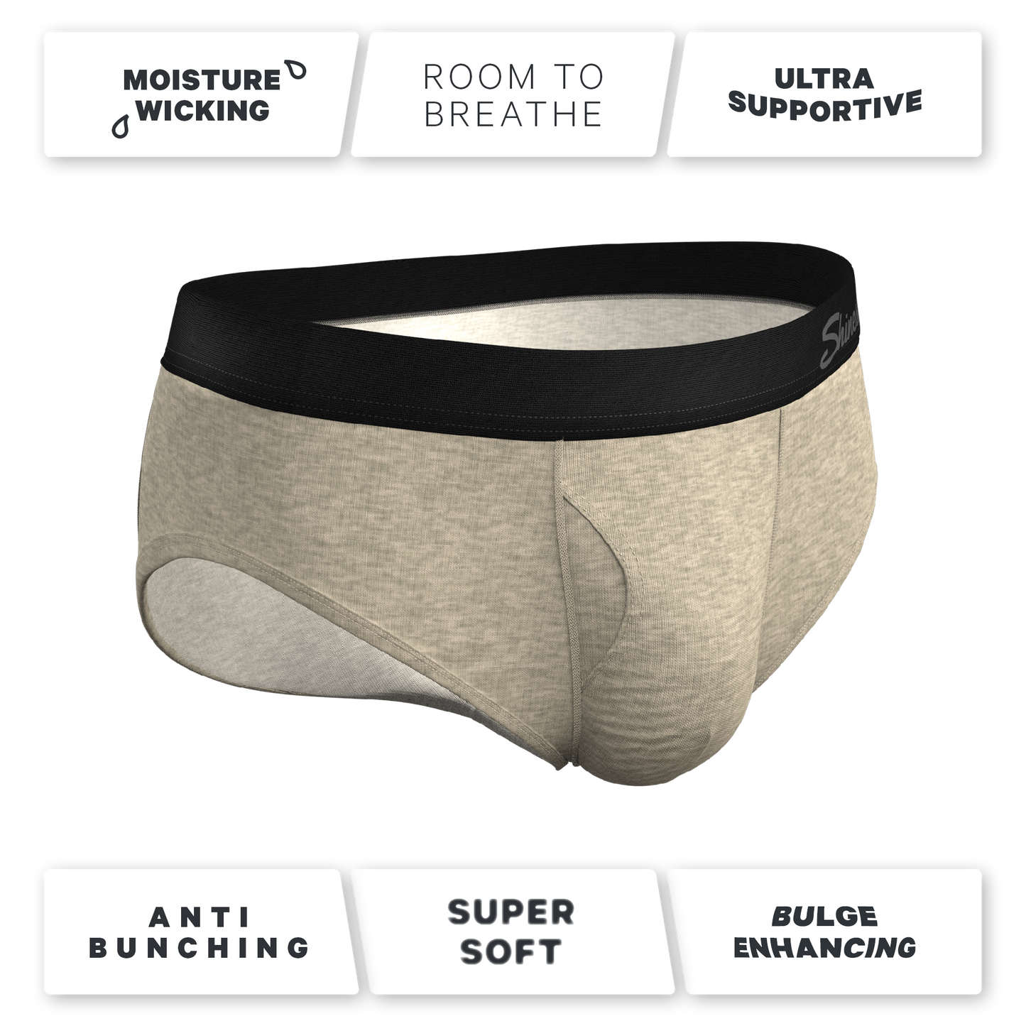 The Silver Fox | Oatmeal Heather Ball Hammock® Pouch Underwear Briefs