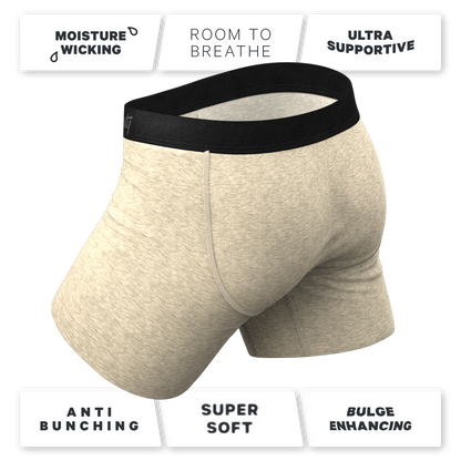 The Silver Fox | Oatmeal Heather Ball Hammock® Pouch Underwear