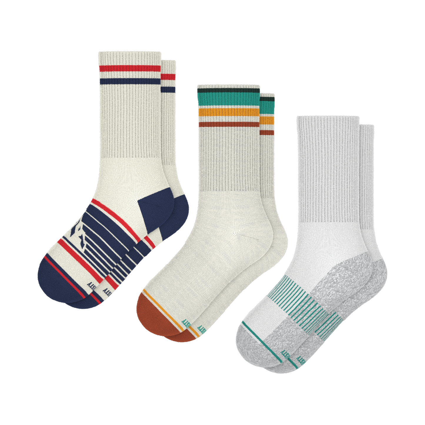 The Ski Bum | Heel Hammock™ Crew Socks 3 Pack