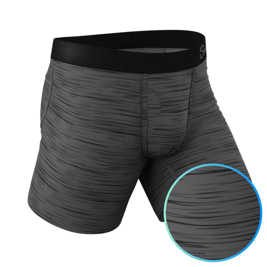 The Slate Charny | Graphite Textured paradICE™ Cooling Ball Hammock® Underwear