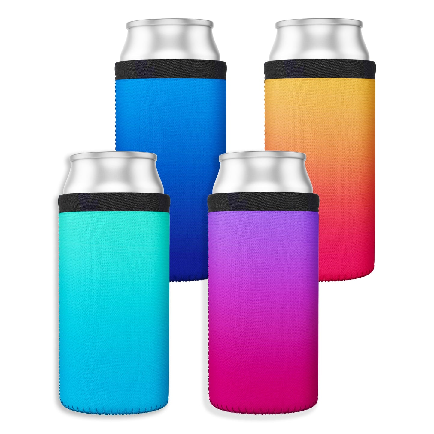 Ombre Can Coolers for Cans and Bottles