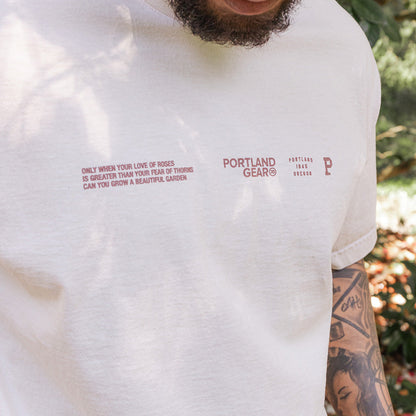 All-American Slogan Tee - Creme