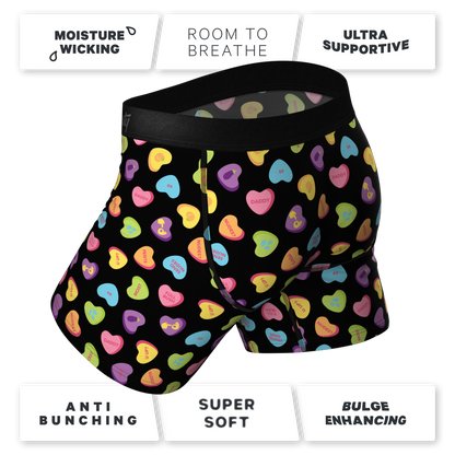 The Smooth Talker | Candy Hearts Ball Hammock® Pouch Underwear