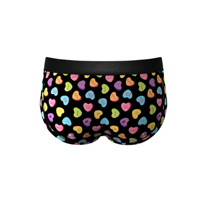 The Smooth Talker | Candy Hearts Ball Hammock® Pouch Underwear Briefs