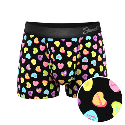 The Smooth Talker | Candy Hearts Ball Hammock® Pouch Trunks Underwear