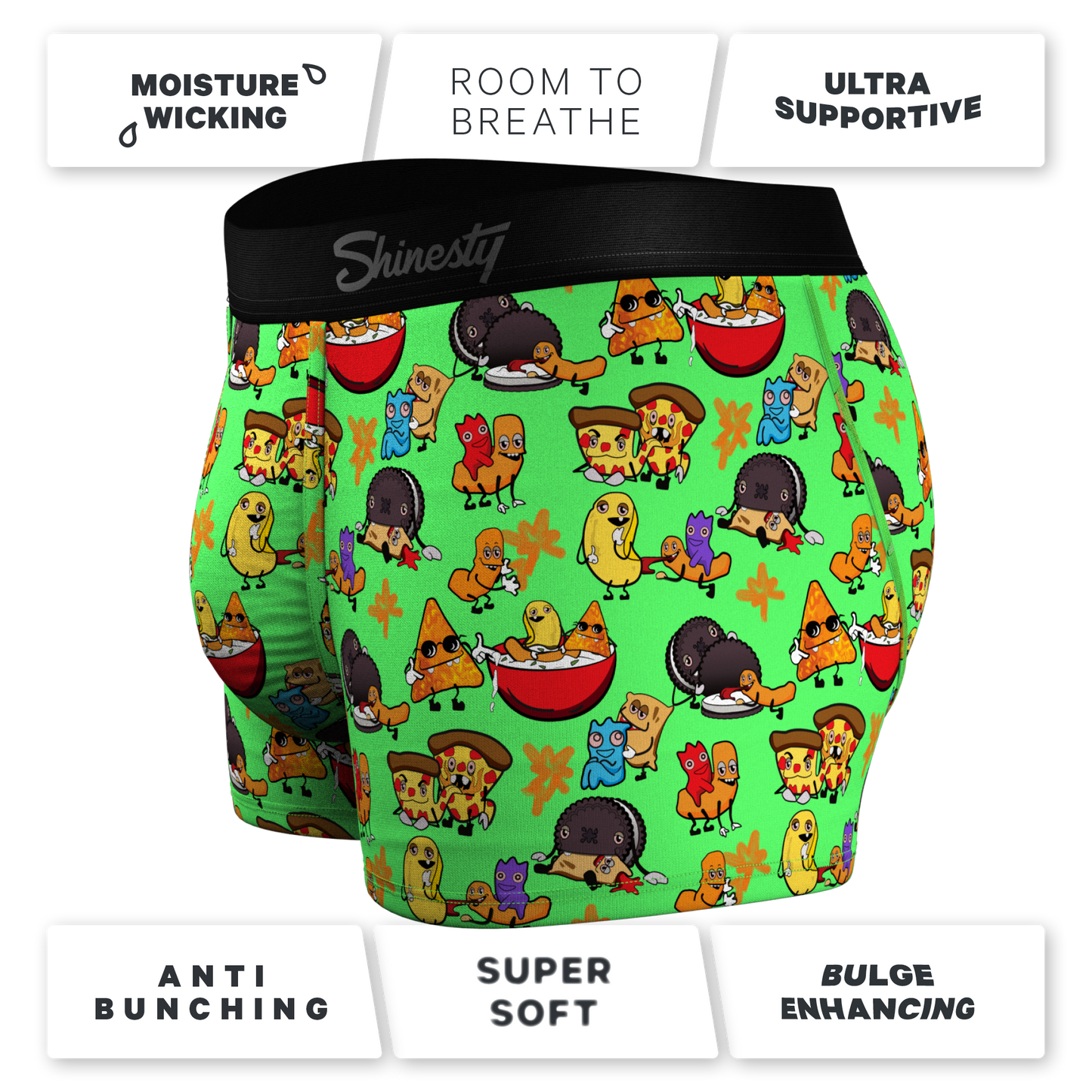 The Snackhanalia | Junk Food Ball Hammock® Pouch Trunks Underwear