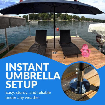 Breezelock™ Dock & Boat Umbrella / Flag Stand