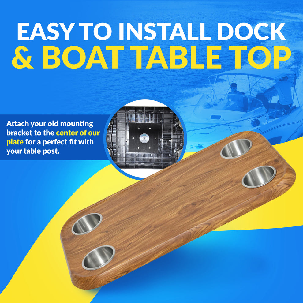 Boat Table Tops for Pontoons, Cabin Cruisers & Boats | Waterproof Repl ...
