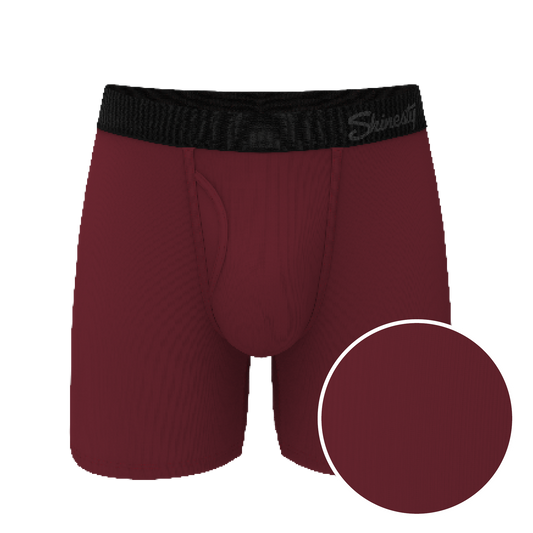 The Sommelier | Burgundy Ball Hammock® Pouch Underwear With Fly