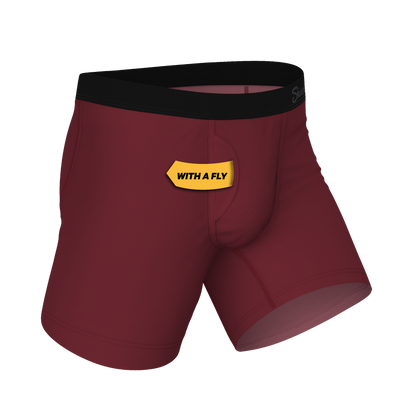 The Sommelier | Burgundy Ball Hammock® Pouch Underwear With Fly