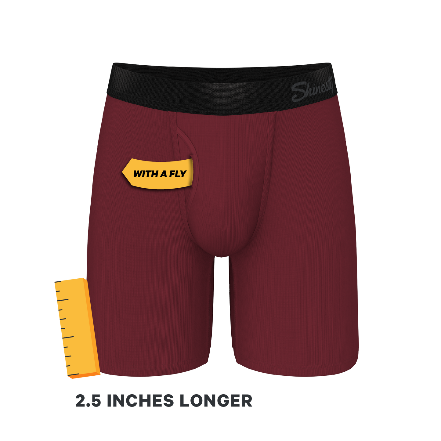 The Sommelier | Burgundy Long Leg Ball Hammock® Pouch Underwear With Fly